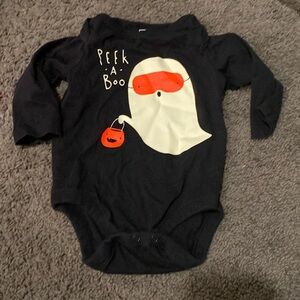 ♦️5 for $15♦️ 3-6m halloween body shirt long sleeve shirt top boy girl baby